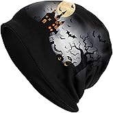 BIEGAS Funny Halloween Beanie Chemo Hat Cancer Headwear Knit Hats Baggy Slouchy Skull Cap for Women Men Gifts