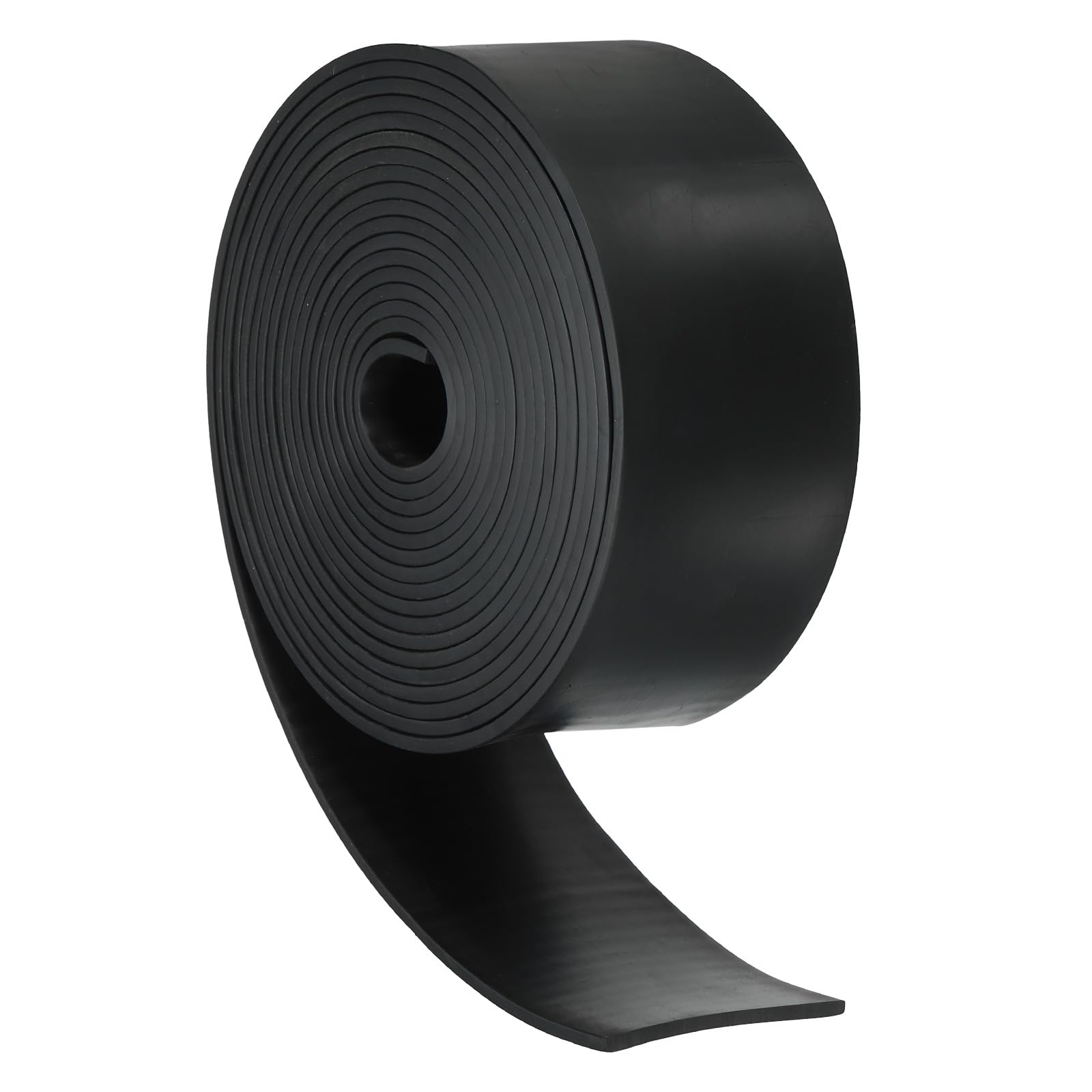 PATIKIL Rubber Strips, 1.6" Wide x 1/8" Thick x 13' Long Self Stick Neoprene Rubber Sheets for DIY Gasket Flooring Weather Stripping