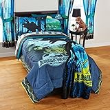 New! Jurassic Dinosaur World 5 Piece Full Comforter Sheet Set Bedding