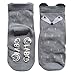 OLABB Toddler Socks with Grips Animal Crew Socks Non-skid 6 Pairs Gift Set