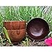 Cospring Handmade Wood Bowl, Mug, for Rice, Soup, Dip, Coffee, Tea, Decoration (2PCS Jujube Bowls, L: 5-1/8 inch Dia by 3-1/8 inch High)