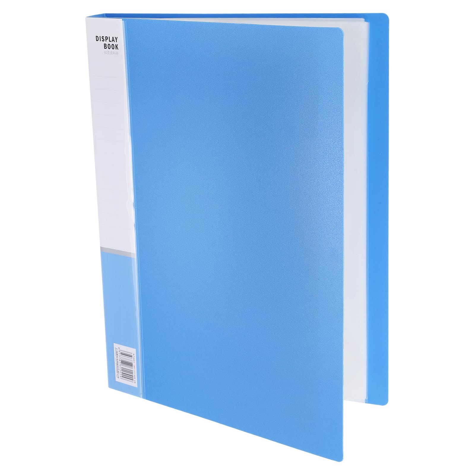 M&G 60-Pocket Binder with PP Plastic Sleeves A4(Blue), Art Portfolio Folder with Clear Sheet Protectors, Display 120 Pages for Organizing Documents, 310x235x34mm