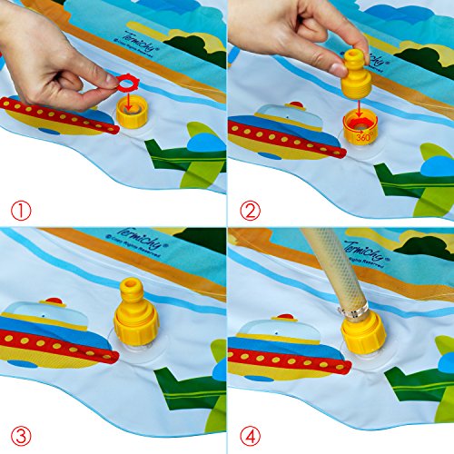 image for Termichy Sprinkle and Splash Play Mat for baby and kids, 39