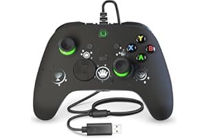 conwin Wired Game Controller for PC and X-BOX-1/One, Support RGB LED, Turbo, Programmable Button, 3.5mm Jack, Vibration, USB Gamepad for X-BOX-1 need updated by yourself
