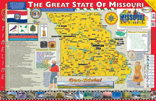 Gallopade Publishing Group 22 x 34 Inches The Missouri Experience Poster/Map (9780793395767)