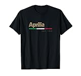 Aprilia Italian City Retro Flag Italy T-Shirt