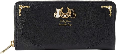 Amazon 美少女戦士セーラームーン 財布 長財布 ルナ アルテミス ラウンドファスナー レザー 小銭入れ アニメ かわいい メンズ レデイース グッズ 大容量 アニメ 萌えグッズ 通販