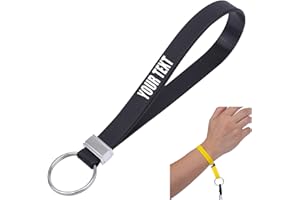 Custom Keychains 1/5/25/50 ct Personalized Keyrings Stretch Strap for Motivation, Party Favors, Events, Gifts