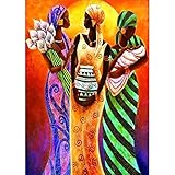 Shuohu Three Women Diamond Painting, DIY Partial Resin Diamond Painting Cross Stitch Wall Art Home Decor