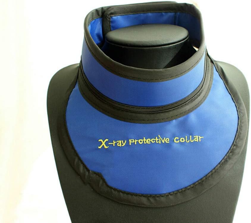 Levin Dental Leaded Dental pb 0,35mm 3 Sizes Apron/Collar/Hat Medical X-ray protective glasses lead equivalent of 0.35, 0.5mmpb (X, ray protection) (Collar 0.5mmpb)