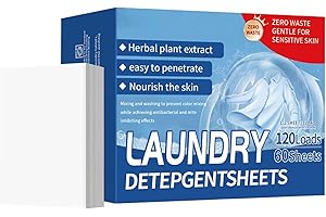 Laundry Soap Sheets - 120 Loads Stain Remover Laundry Detergent Sheet,Long-Lasting Wash Strips for RV Life Business Travel Da
