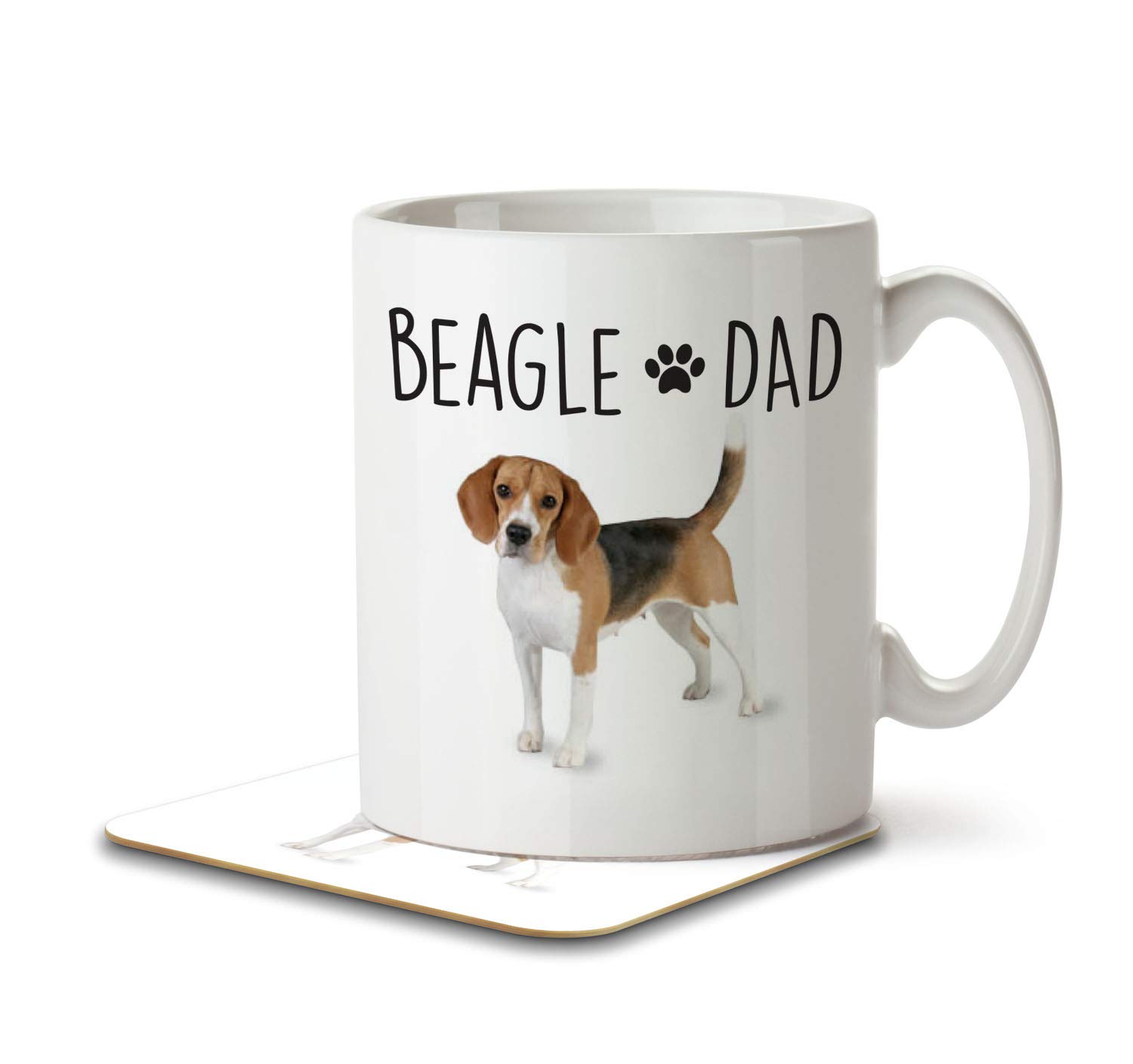 The Inky Penguin - Beagle Dad - Dog Mug and Coaster, Ceramic, 11fl. oz.