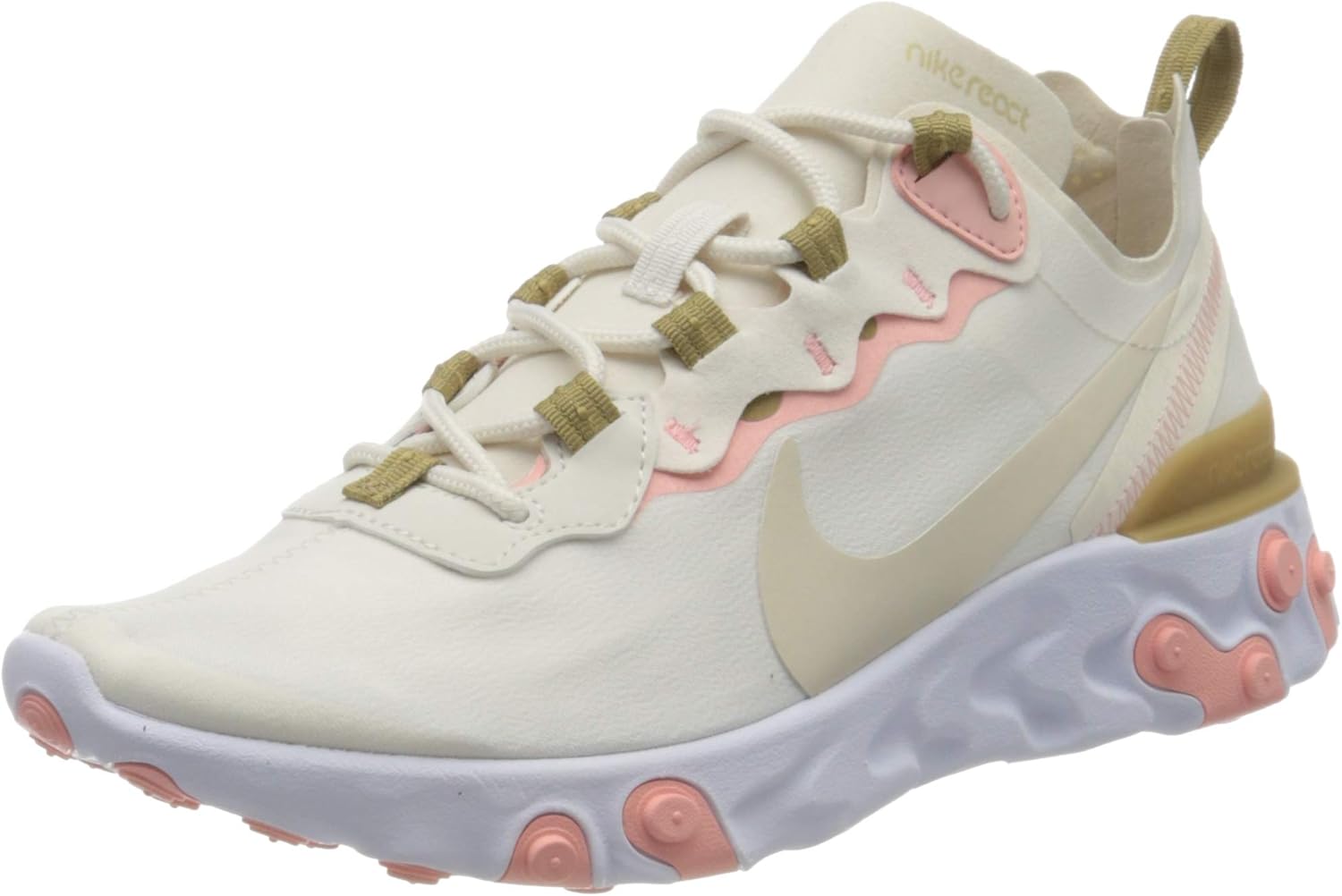 Nike W React Element 55 [BQ2728-007] Women Casual Shoes Phantom/Light Brown/US 9.5