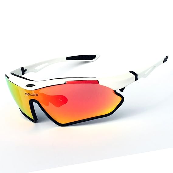 HCMAX Polarisierter Sport Sonnenbrille für Baseball Skifahren Golf Laufen Radsport Angeln Reiten Fahren mit Unzerbrechlich Ra