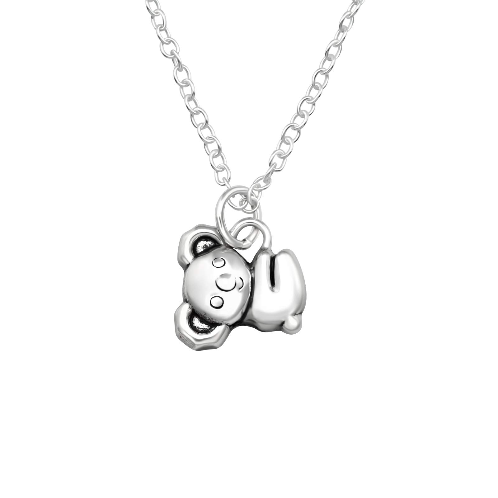 Katy Craig Cute Koala Bear Charm Necklace 925 Sterling Silver