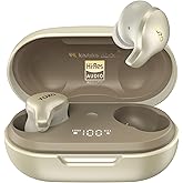 TOZO Golden X1 Wireless Earbuds Balanced Armature Driver and Hybrid Dynamic Driver, Bluetooth Headphones OrigX Pro, LDAC & Hi-Res Audio Wireless, Noise Cancellation Headset Champagne