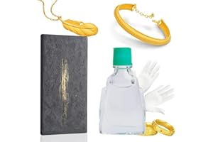 Gaicabi Gold Test Kit, Gold Testing Kit 10k 14k 18k 22k 24K Silver Precious Metal Tester with 10g Solutions, Test Stone, Meta