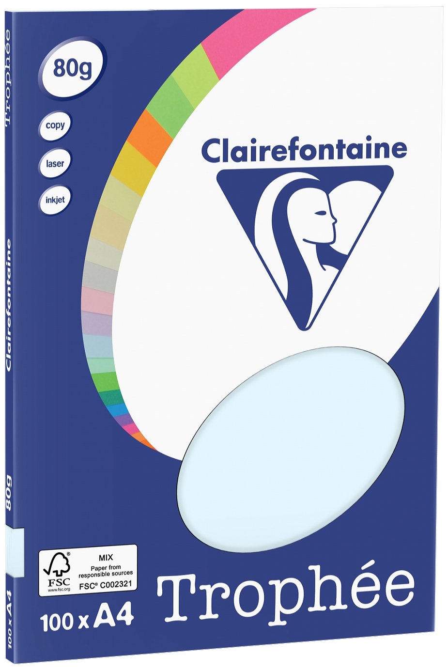 Clairefontaine 4101C PPP Paper DIN A4 80 g/m² 100 Sheets Light Blue — image 1