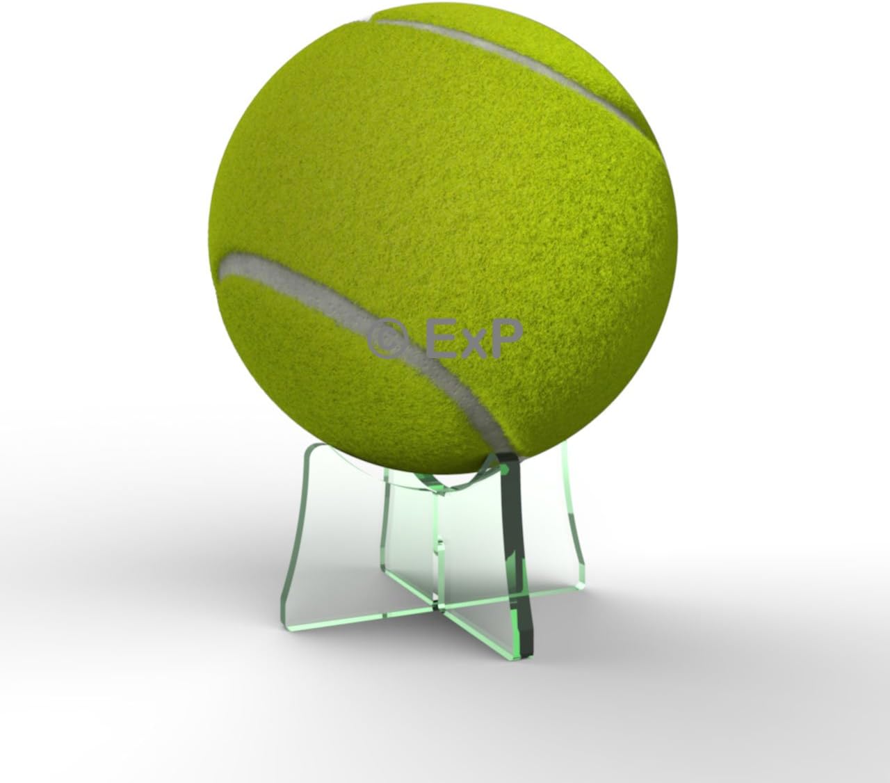 Expression Products Acrylic Tennis Ball Display Stand Riser Plinth (Glass Effect)
