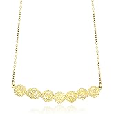 COMTRUDE Gold 7 Chakra Necklace for Women Long Pendant Yoga Jewelry Fashion Accessories Adjustable Chain Spiritual Necklace Y-shaped Jewelry Gift for Women