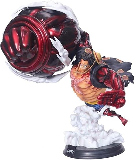 Amazon Com One Piece Monkey D Luffy Gear 4 Version Pvc Action Figure 15 4 Anime Model Home Kitchen