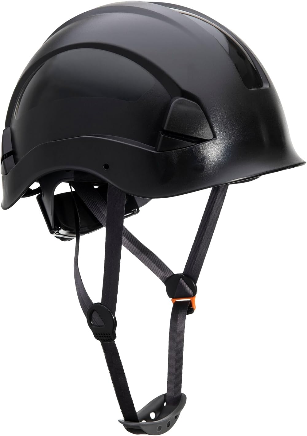 Portwest PS53 Safety Hard Hat Unvented ABS Shell 6 Point Harness Black