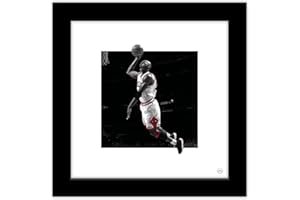 Trends International Gallery Pops Michael Jordan - Poster Dunk Color Pop Wall Art, Black Framed Version, 12" x 12"