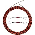 VGongTech 1/5" 50ft Fish Tape Cable Puller Cable Rods Kit 15M PET Electrical Cable Puller Through Wall Wire Guide Device Threader Fish Cable Fastener