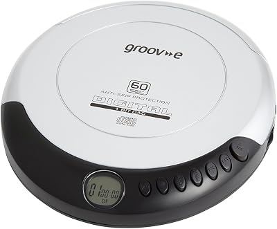 groov e RETRO Compact CD Player with CD-R/Cd-RW Playback Silver