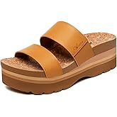 Athlefit Platform Sandals Women Summer Flatform Slides for Women Comfortable Arch Support Beach Sandals