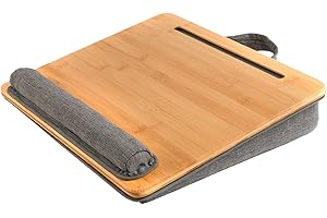 Laptop Lap Desk - Office Organization Accessories with Wrist Support Rest - Laptop Bed Table | for Sofa Couch Car Work Table 