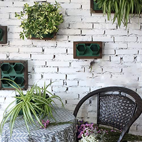 LQKYWNA Vertikale Wand Garten Pflanzer, Blumenhalter Vertikale Wand Garten Kunststoff Pflanzer, Wandbehang Pflanzkästen… – Bild 7
