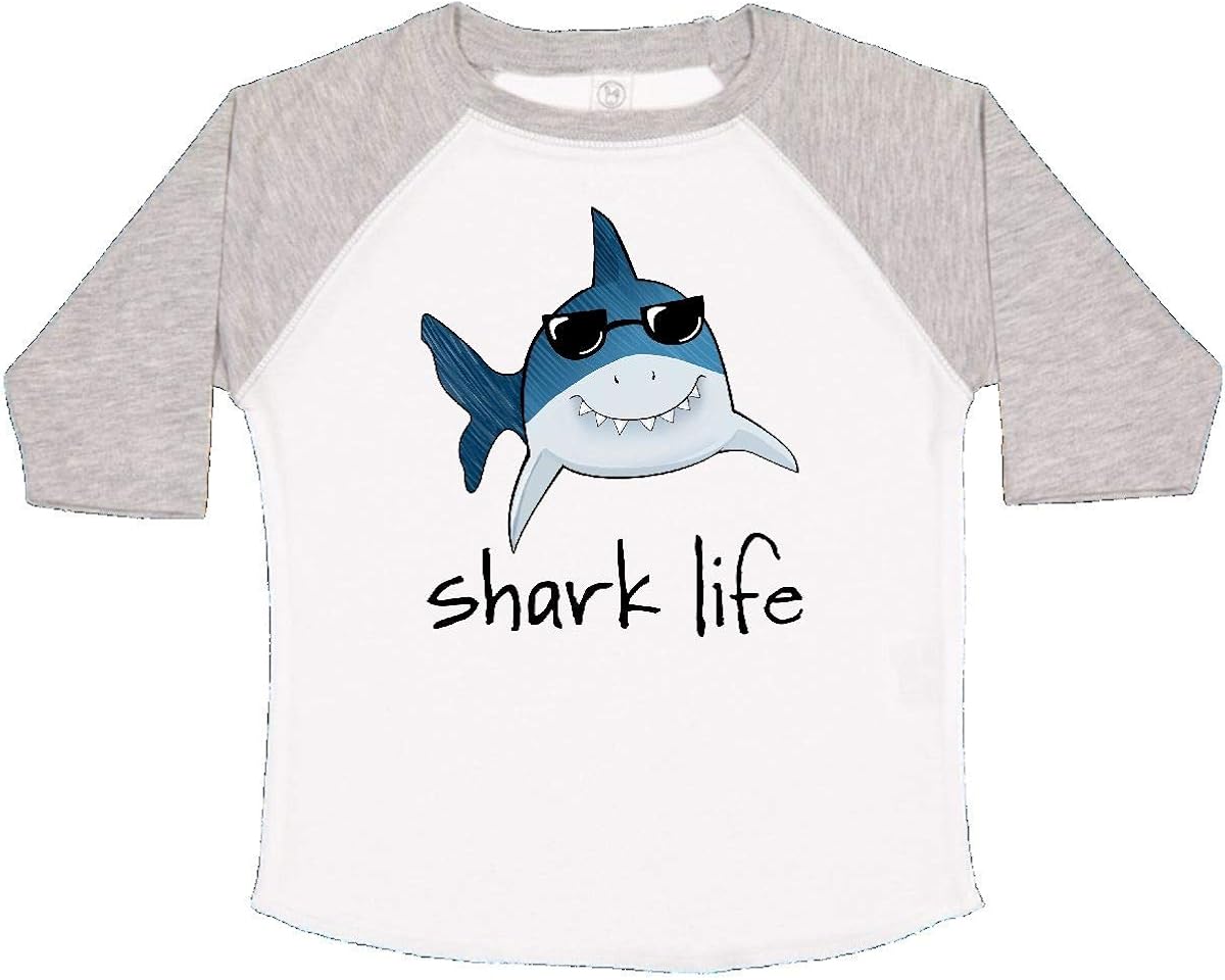 inktastic Shark Life Fun Shark with Sunglasses Toddler T-Shirt