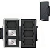 XQD Cfexpress Type B Card Holder,Water-Resistant 6 Card Case Storage Organizer for Nikon Z8 Z9 Z6III Z6II Z7II Z6 Z7 D4 D850 D5 D500 D6 Fuji XH2 XH2S GFX 100II Panasonic S1 S1R GH7 GH6 DJI Ronin 4D