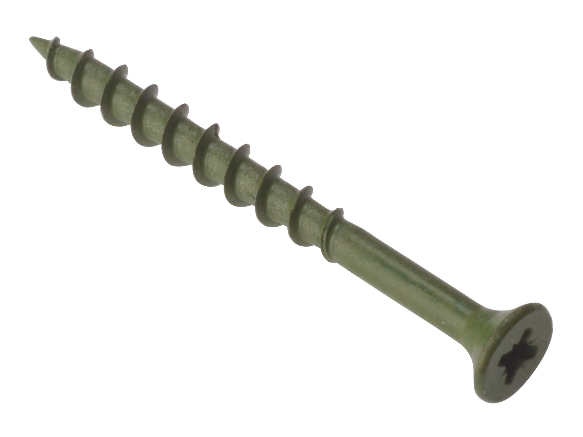 ForgeFix Countersunk Decking Screws | 4.5 x 50mm | Green | Tub 1000