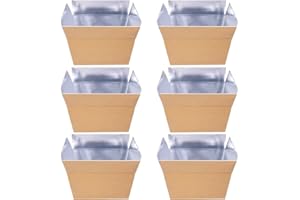 byepica 6 Pcs Shipping Coolers, Insulated With Aluminum Foil Liner, 8.7 X 4.7 X 5.7 In Foam Boxes For Food Delivery And Peris