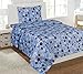 Mk Collection Sheet Set Light Blue Baseball Basketball Football Soccer Sport New (Full)