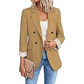 Mina Self 2026 Spring Women's Tweed Plaid Blazer Jacket - Fully Lined Fashion Business Casual Elegant Work Coat Pockets