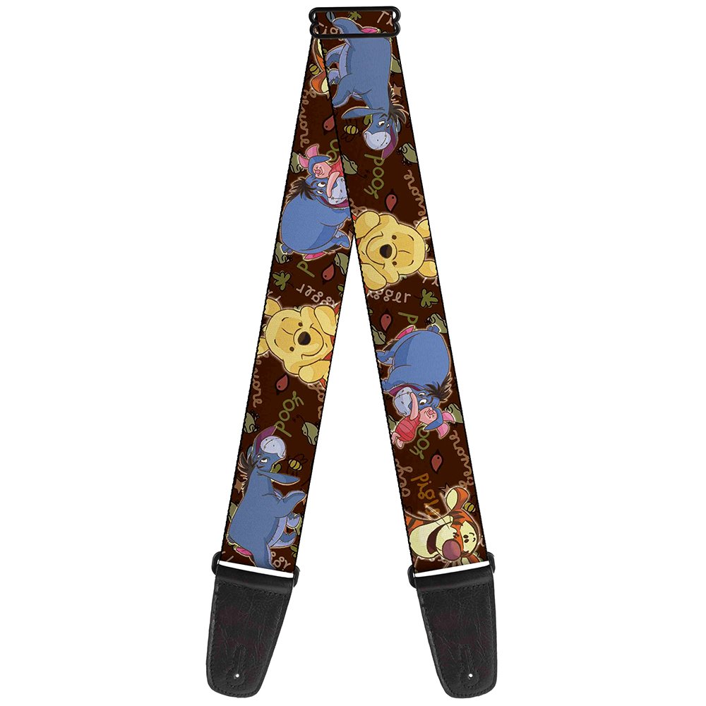 buckle-down Guitar Strap 34-60 Inches Winnie the Pooh Character Poses