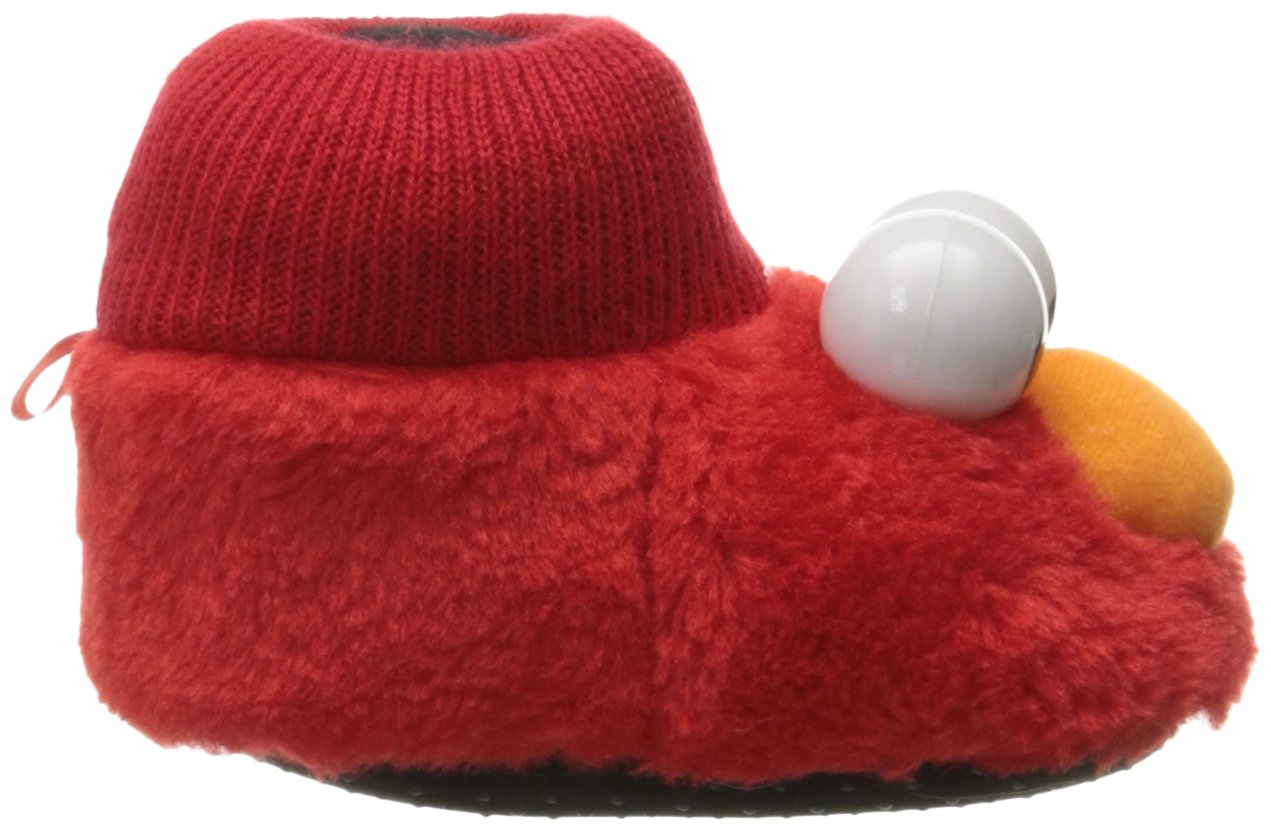 Sesame Street Baby ELMO Puppet Slipper, Red, 3/4 Child US Toddler on
