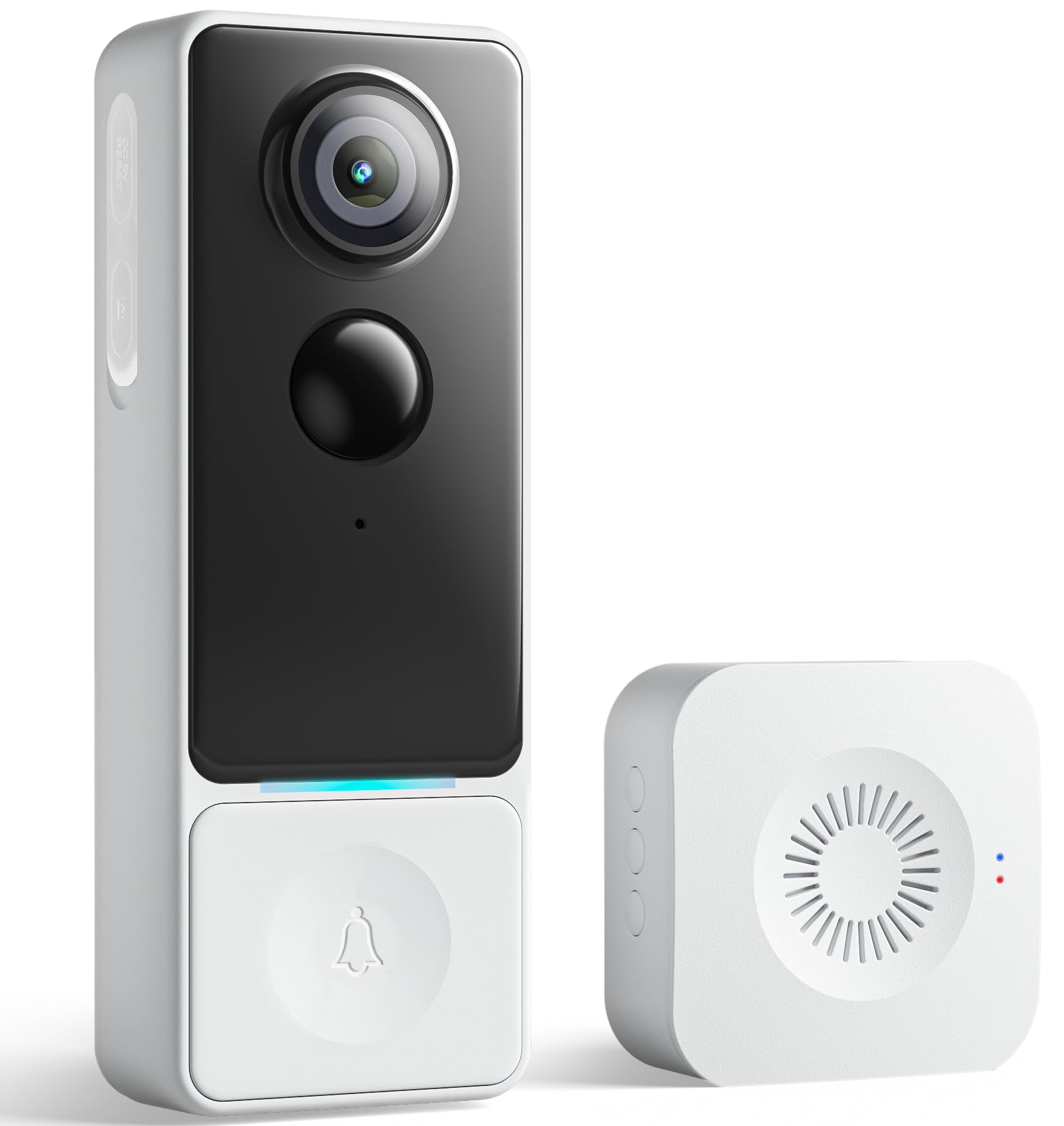 Photo 1 of 3MP Camera Doorbell Camera Wireless Video Doorbell 2K HD- No Subscription Required, Free Human Motion Detection, Package Detection, Battery Powered, Works with Alexa &Google Assistant,2.4GHz WiFi Only