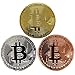 Bitcoin Coins, Set of 3 - Gold, Silver, and Bronze Physical Blockchain Cryptocurrency in Protective Collectable Gift Case, Crafted with Fine Detail and Mirrored Finish