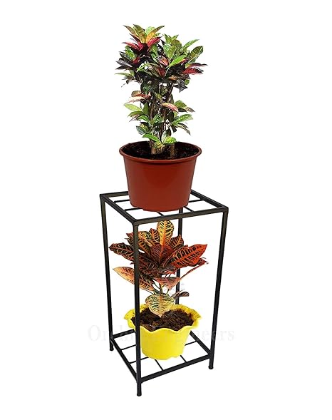 Dantawood Iron Plant Stand/Pot Stand for Balcony(2 Stier, 2 Tier)