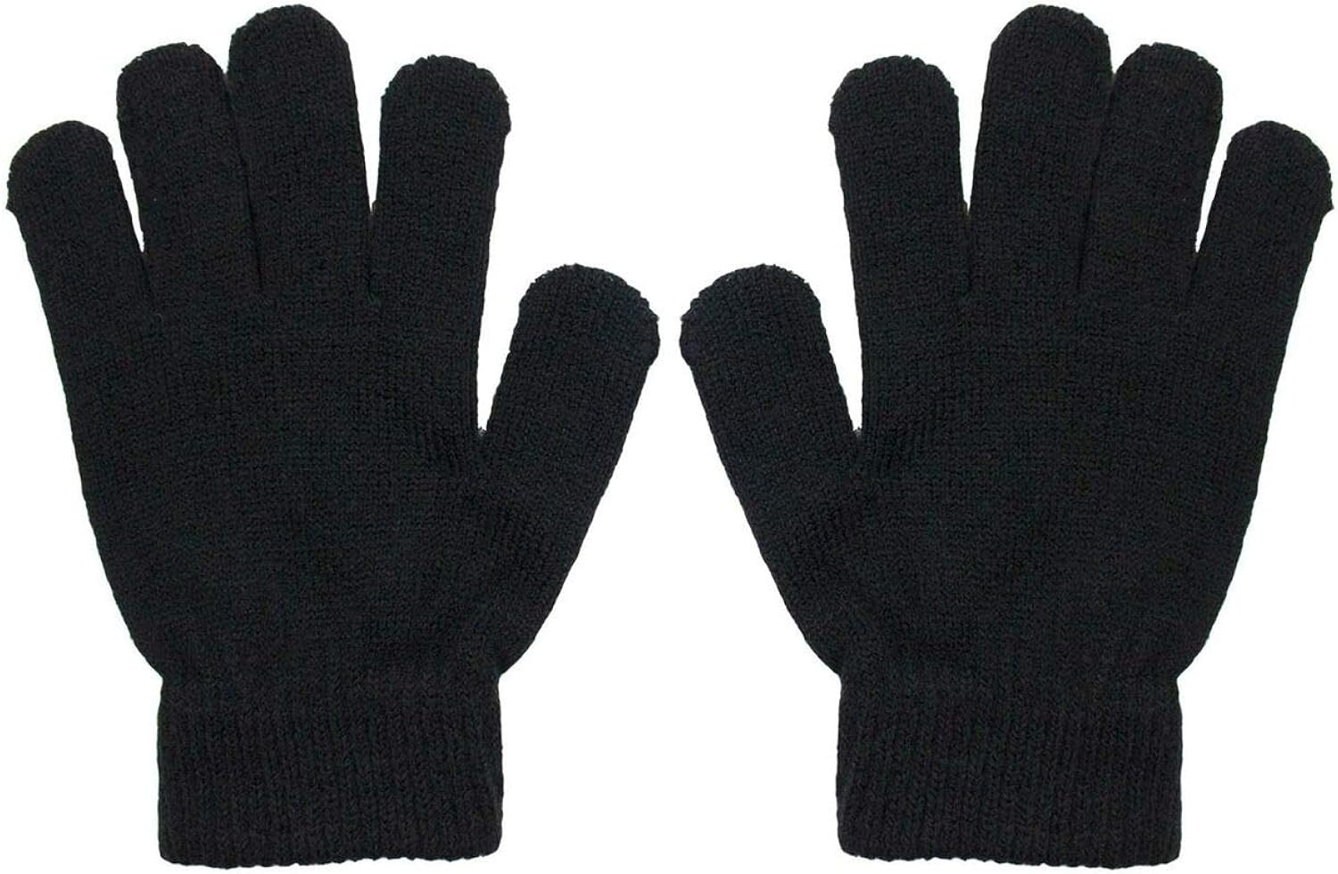 Minecraft Boy's Creeper Checkered 2 Piece Kids Hat and Gloves Set Black: Clothing