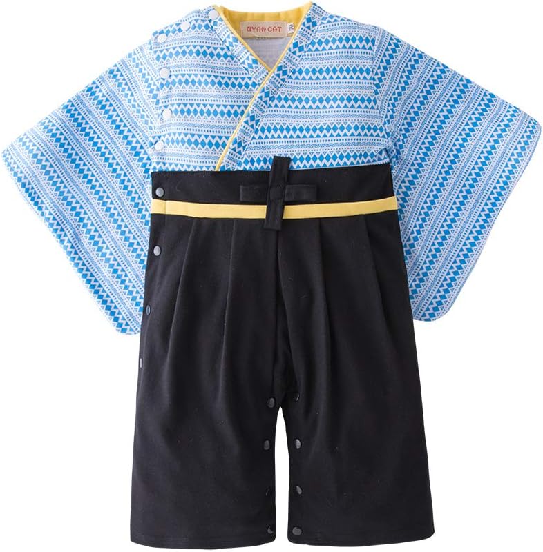 May's Baby Toddler Boys Kimono Costume Cardigan and Romper 2-Piece Set