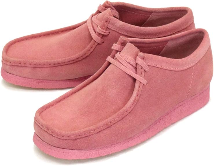 pink wallabee clarks