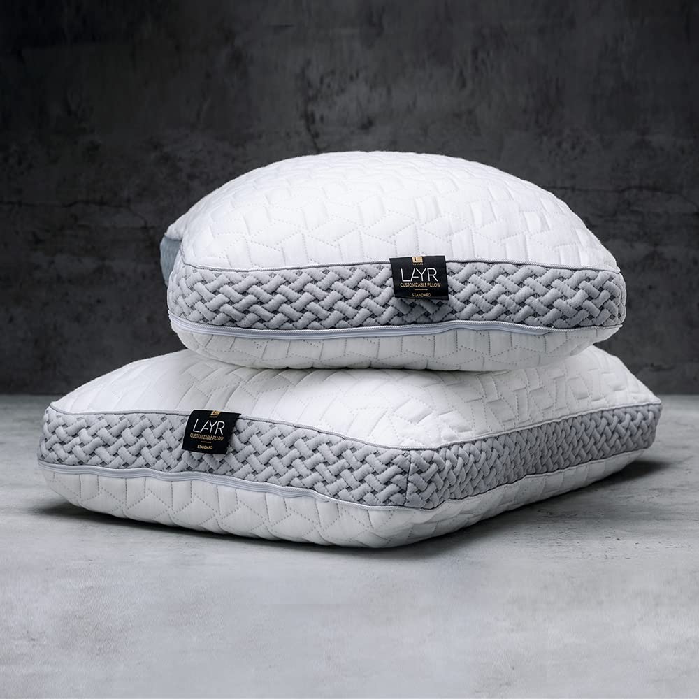 LUXOME LAYR Adjustable Firmness & Loft Pillow