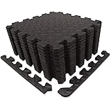9HORN Exercise Mat/Protective Flooring Mats with EVA Foam Interlocking Tiles and Edge Pieces Suitable for Gym Equipment…