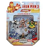 Super Hero Squad, Iron Man 3 Exclusive Figure Set, (Iron Man Mark 42, Ghost Armor, Deep Depth, Rapid Deploy, Iron Patriot & Mandarin), 6-pack by SportsMarket