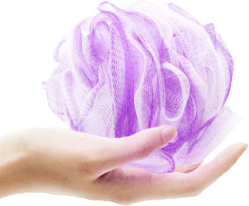 3pack Bath Sponge Loofahs, Exfoliate Shower Bath Loofah. Mesh Pouf Shower Ball and Beauty Bathing Accessories.: Health & Personal Care